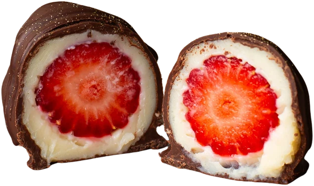 Bombom de Morango, fotografia original do catálogo Stelle Patisserie